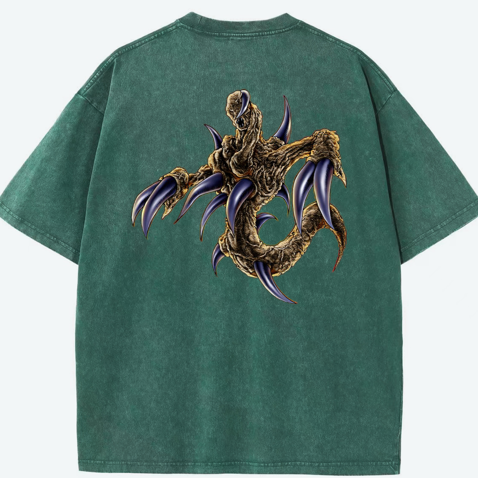 （画像用） 遊☆戯☆王 Yu-Gi-Oh! 綿100% ヴィンテージ風 半袖Tシャツ（背面プリント）